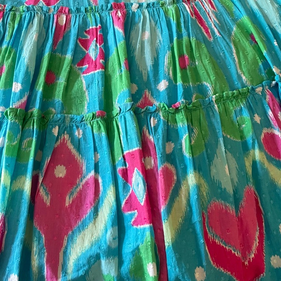 NWT Crown & Ivy Tiered Maxi Dress Ikat print - Picture 8 of 11
